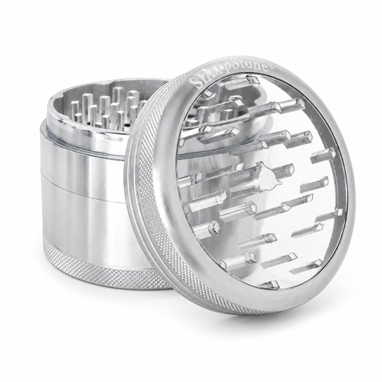 🇺🇸Sharpstone - 55mm Clear Top Herb Grinder 透明蓋研磨器