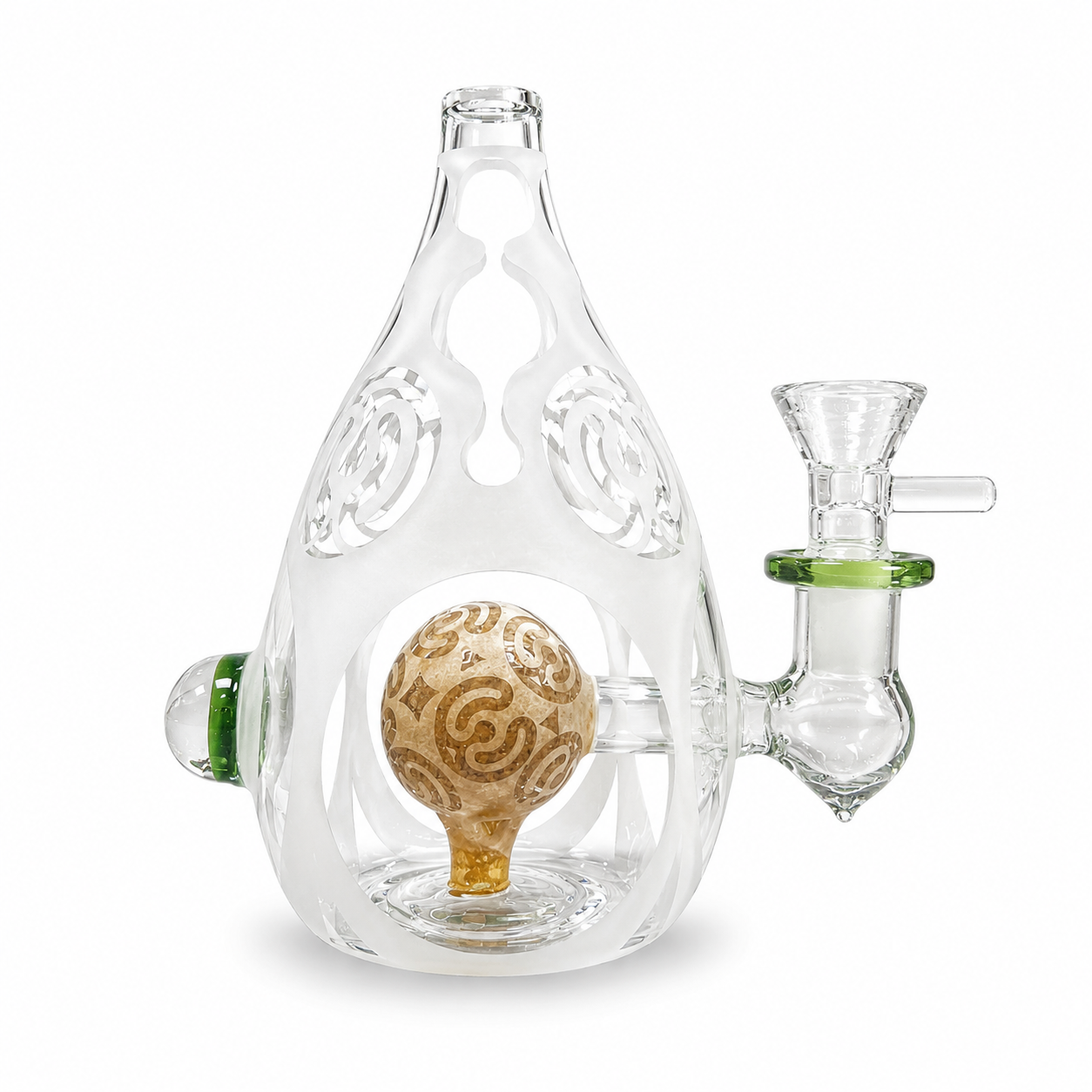 🇺🇸Glass Swirl Core 玻璃水煙壺 (13 CM)