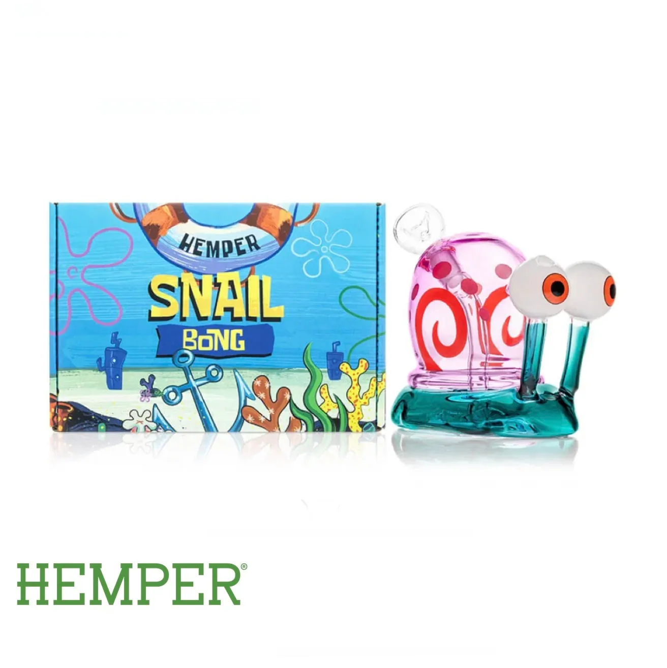 HEMPER 海綿寶寶的小蝸水煙壺藝術品 Snail Bong