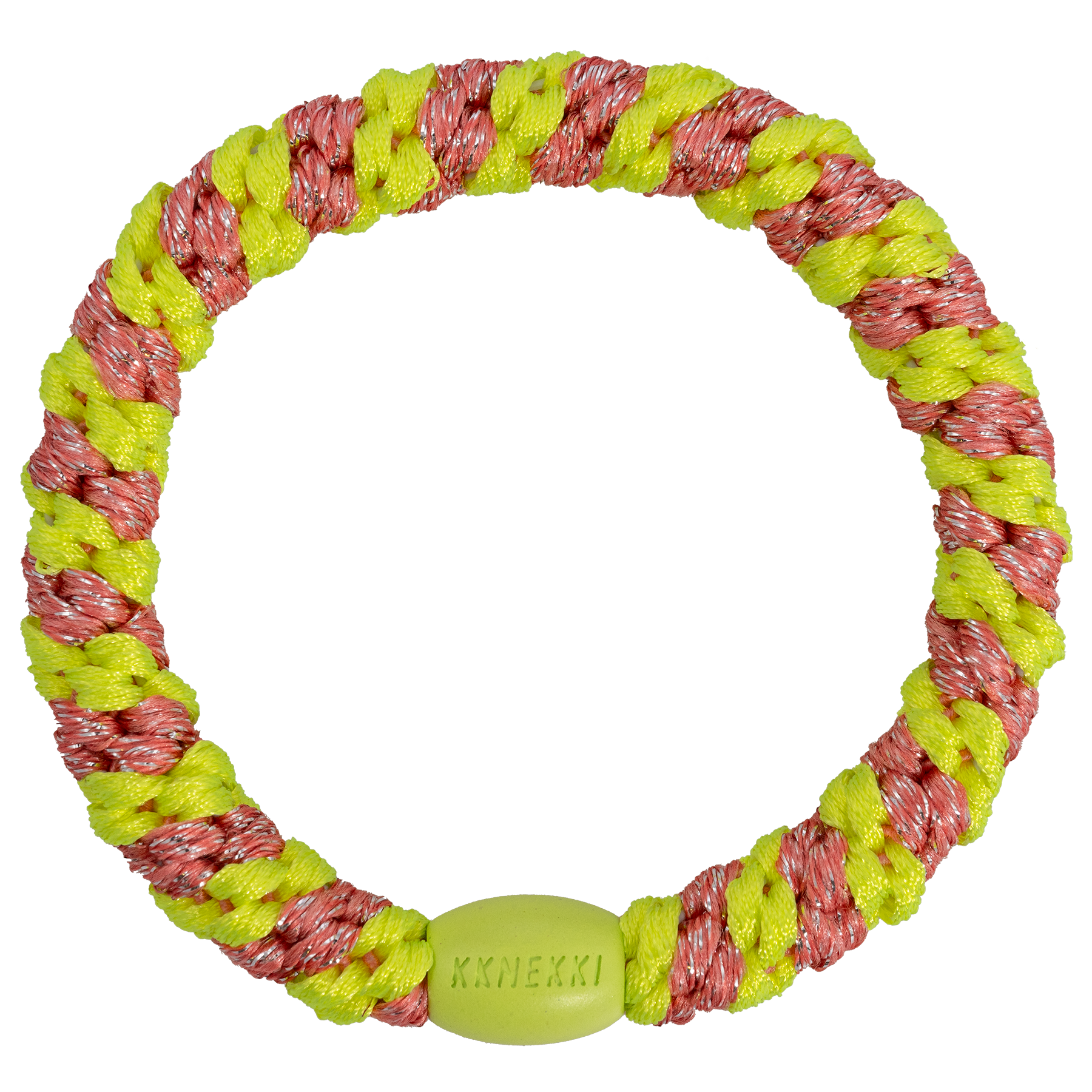 STRIPE CORAL NEON YELLOW| KKNEKKI
