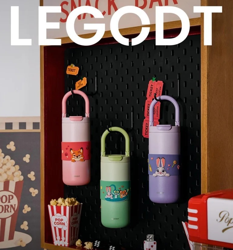 韓國 LEGODT x Zootopia 優獸大都會 漸變保溫瓶 600ml