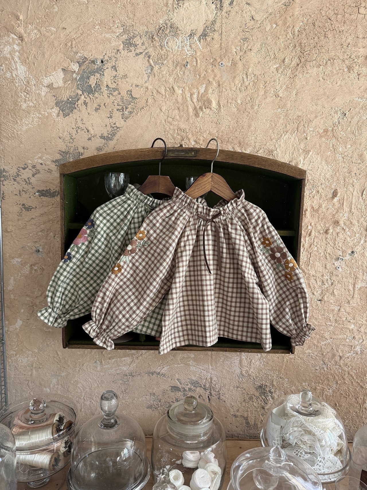 OREN Manon Check Blouse