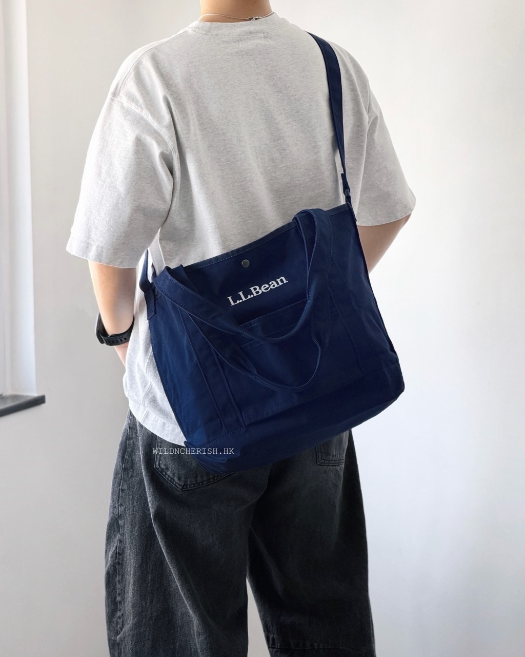 現貨 | L.L.Bean 2-Way Grocery Tote Bag 日本別注 附行李固定帶