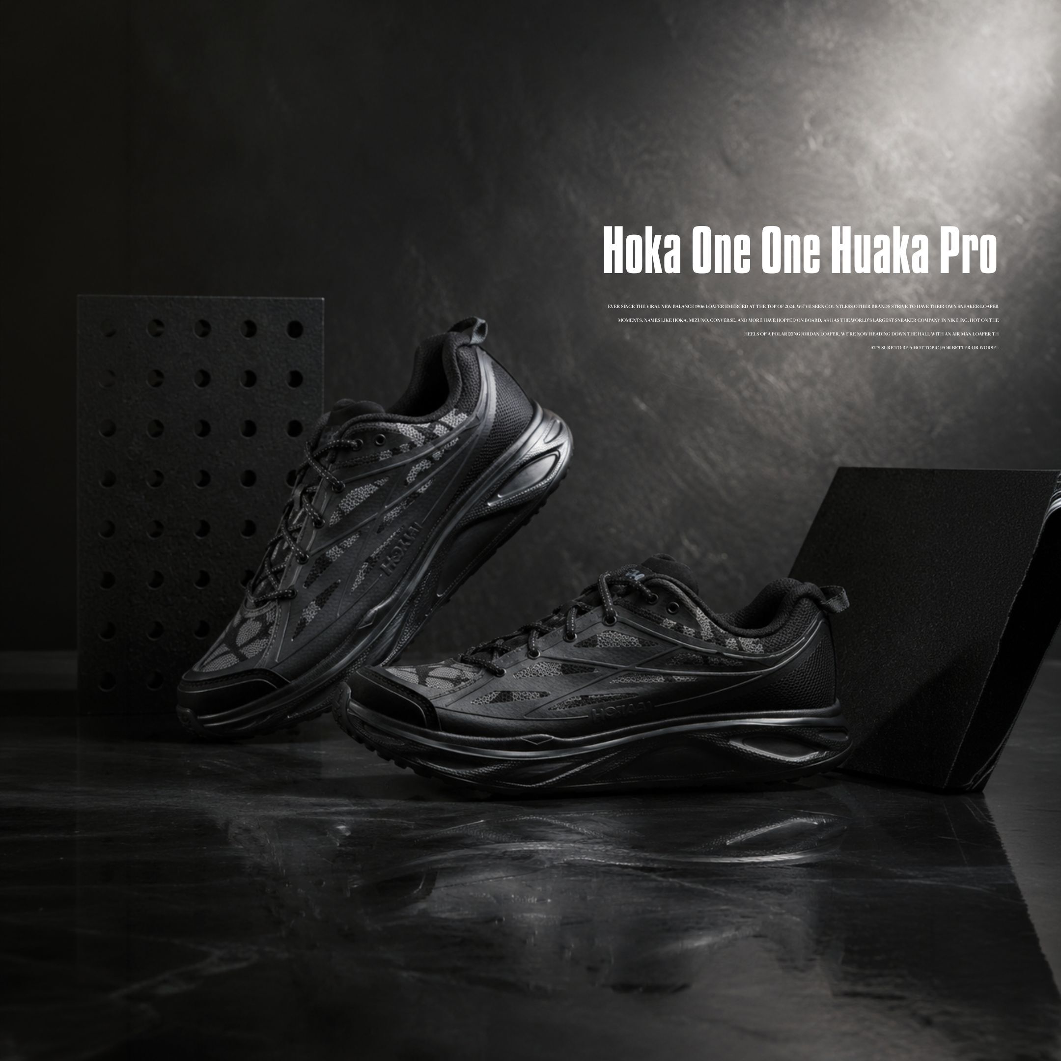 NICEDAY 代購 Hoka One One Huaka Pro  黑色 黑魂 黑灰 機能 工裝 1176672-BBLC