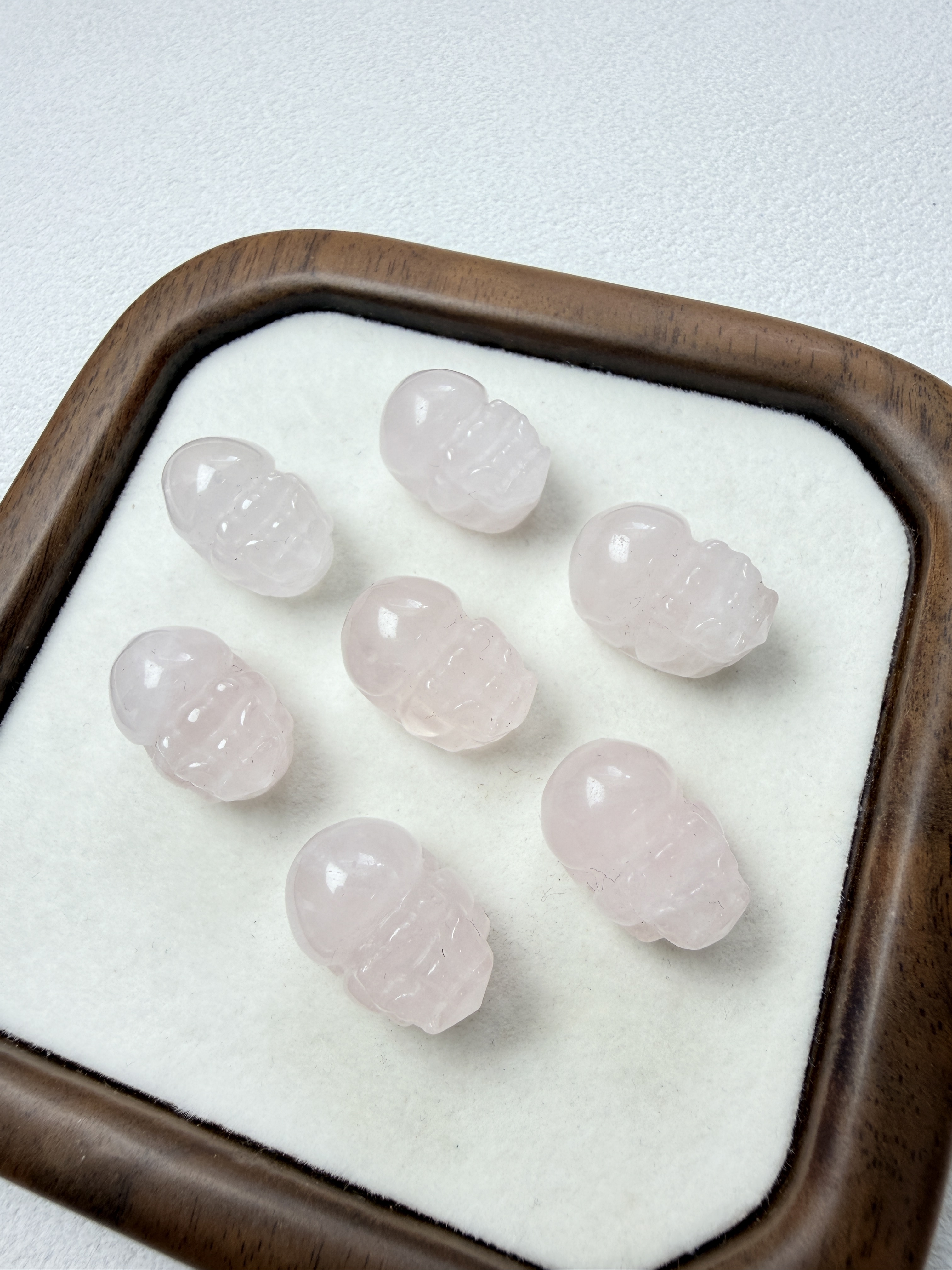 貔貅 粉晶 雕刻件 DIY通孔 ｜愛情 人緣 自愛