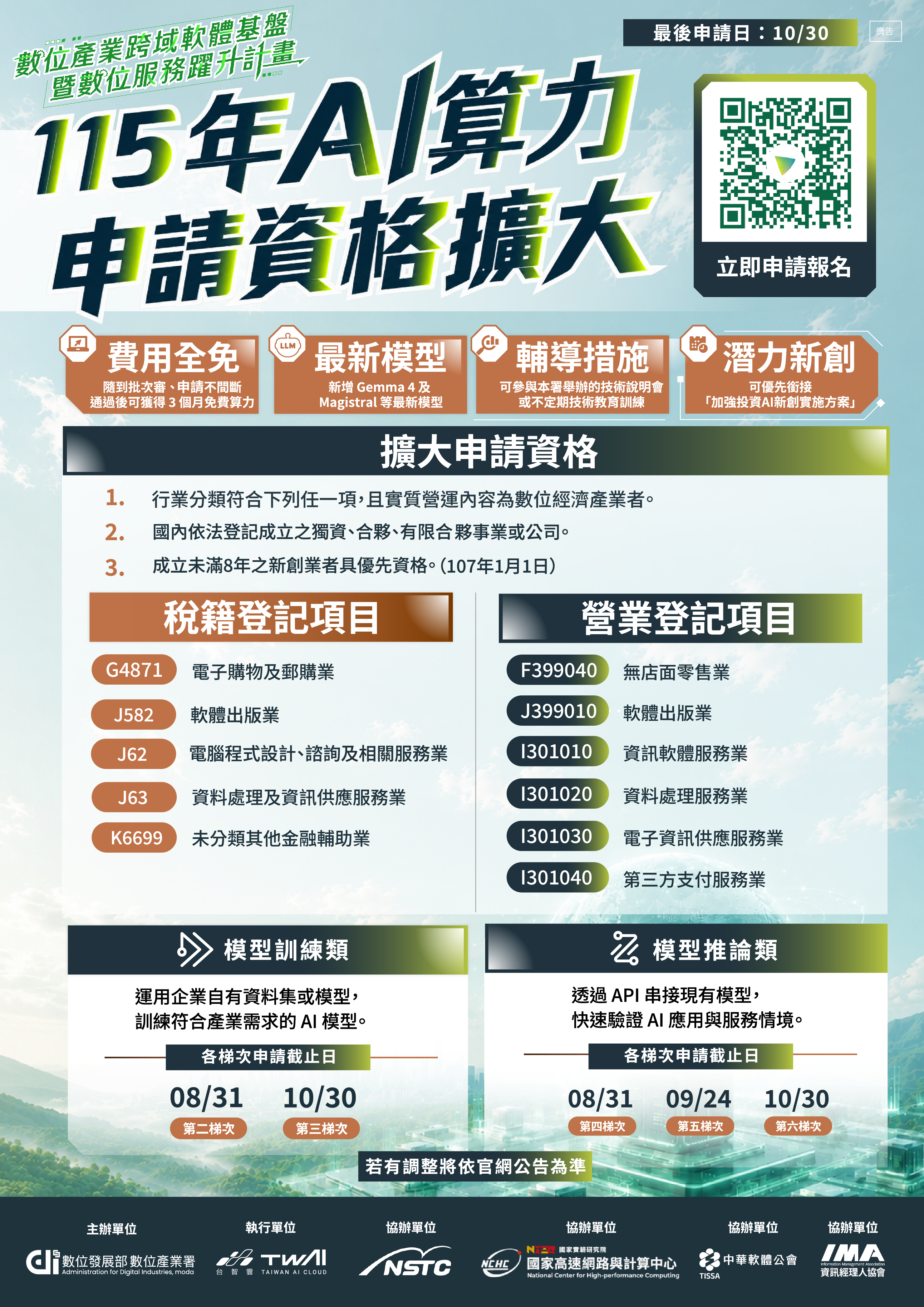 數發部數產署AI算力平台申請