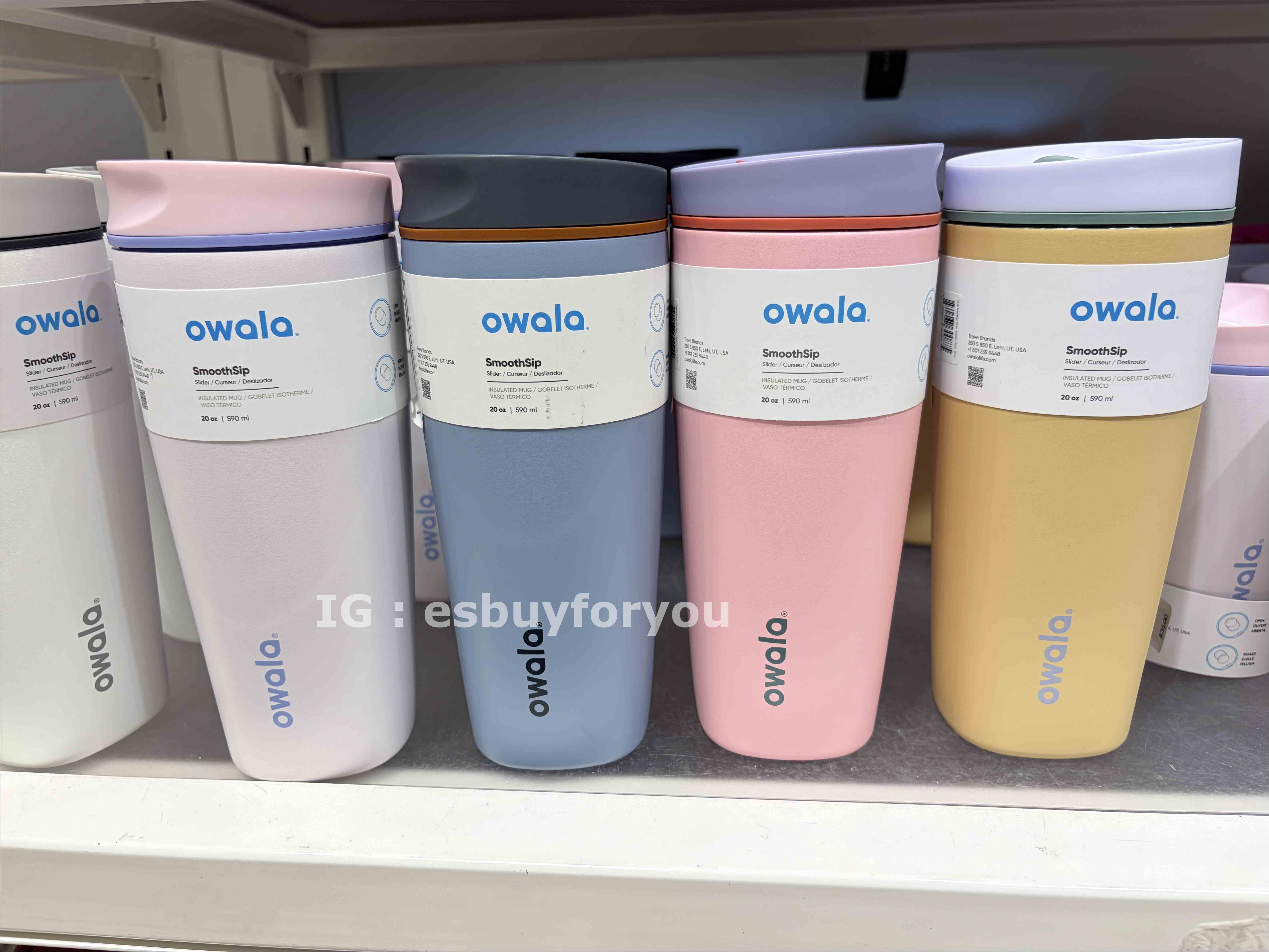 Owala(20oz 590ML) 不鏽鋼 SmoothSop Tumbler 水杯/咖啡杯 (多色)