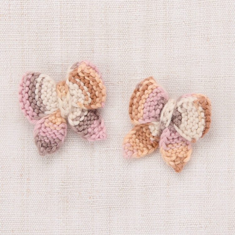 Misha & Puff 蝴蝶髮夾 Baby Puff Bow Set - Mochi Space Dye