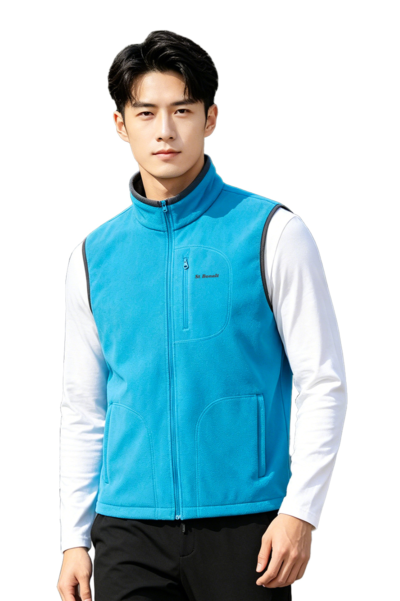 防風Soft Shell 刷毛保暖背心│男款 8203