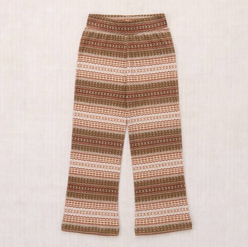 Misha & Puff 復古圖騰寬鬆長褲 Izzy Pant - Nori Arable