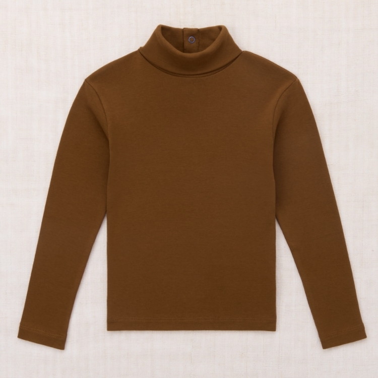 Misha & Puff 後扣高領長袖上衣 Turtleneck - Nutmeg