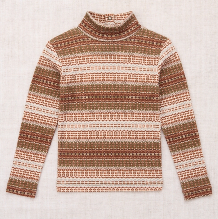 Misha & Puff 後扣高領長袖上衣 Turtleneck - Nori Arable