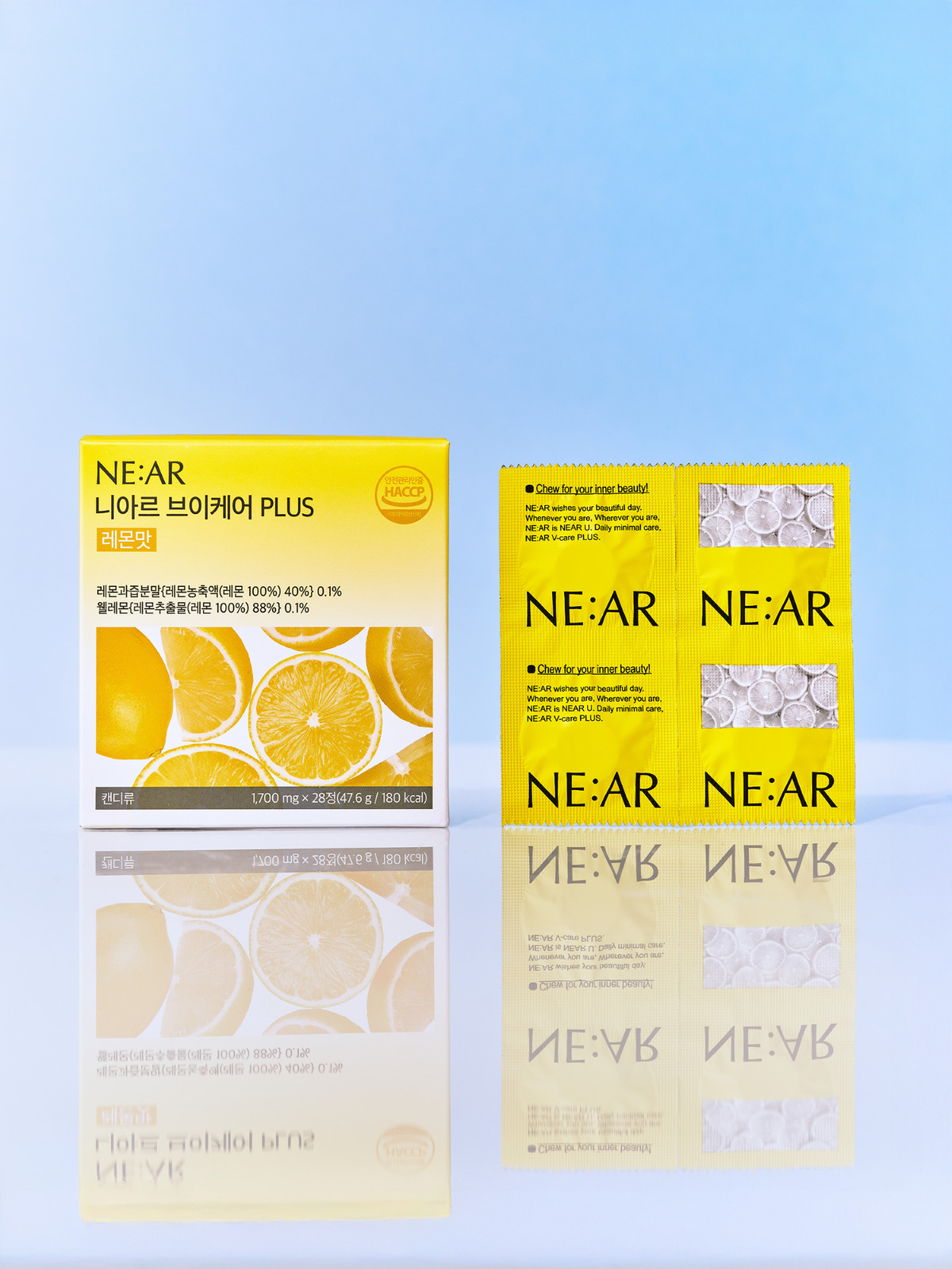 NE:AR V-Care Plus 檸檬味雙效消水腫爽口糖 #一盒14包