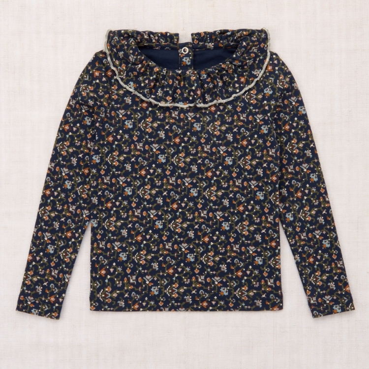 Misha & Puff 荷葉領長袖上衣 Paloma Top - Astronomy Millefleurs