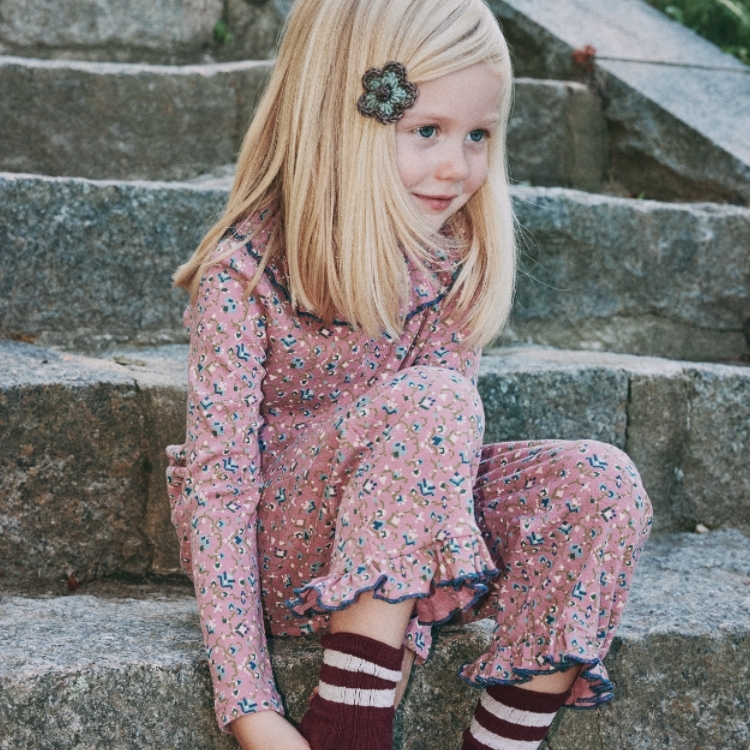 Misha & Puff 荷葉領長袖上衣 Paloma Top - Antique Rose Millefleurs