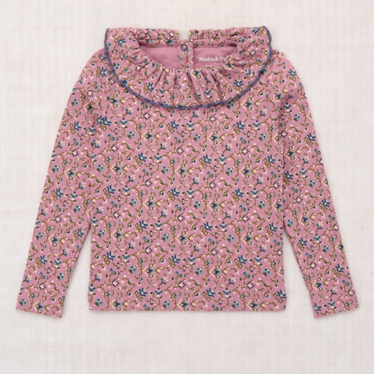 Misha & Puff 荷葉領長袖上衣 Paloma Top - Antique Rose Millefleurs