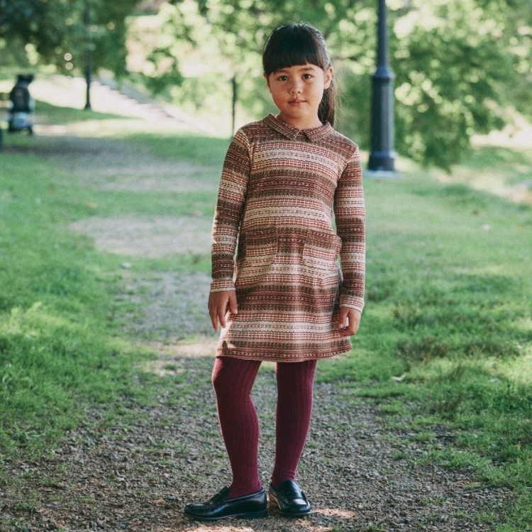 Misha & Puff 復古圖騰polo領洋裝 Twiggy Dress - Nori Arable