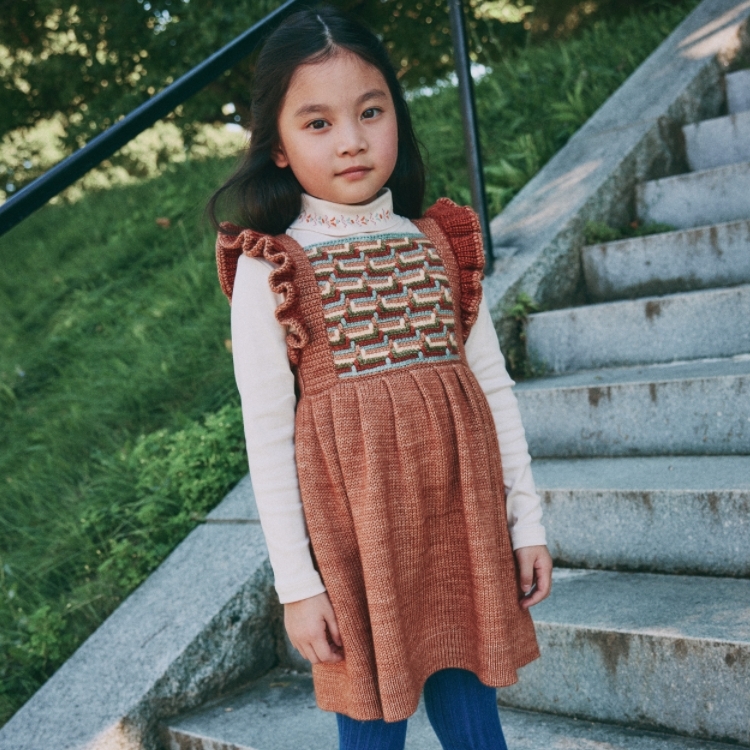 Misha & Puff 小花高領後扣長袖上衣 Millefleurs Turtleneck - String