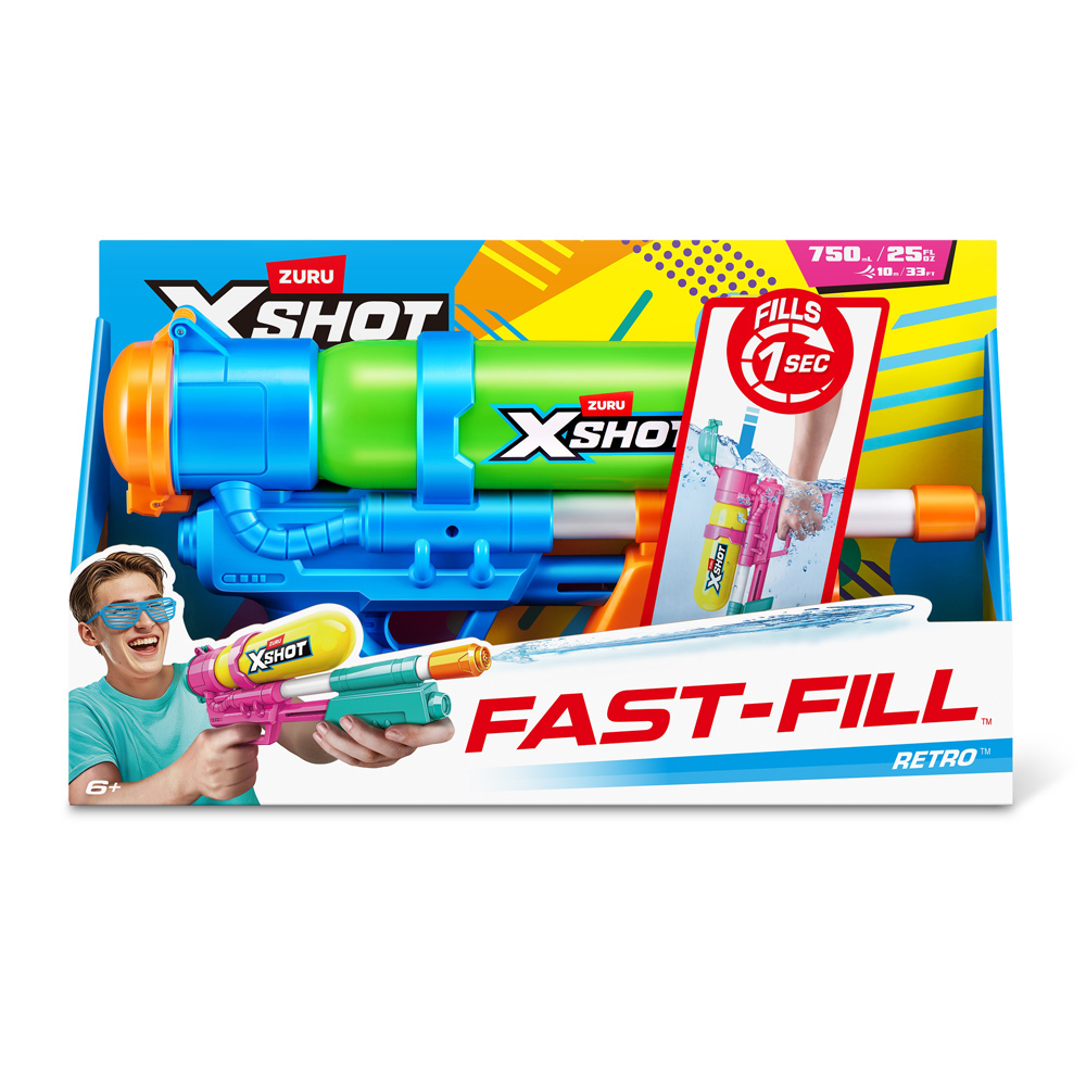 XSHOT快充水槍-復古爆水 隨機出貨