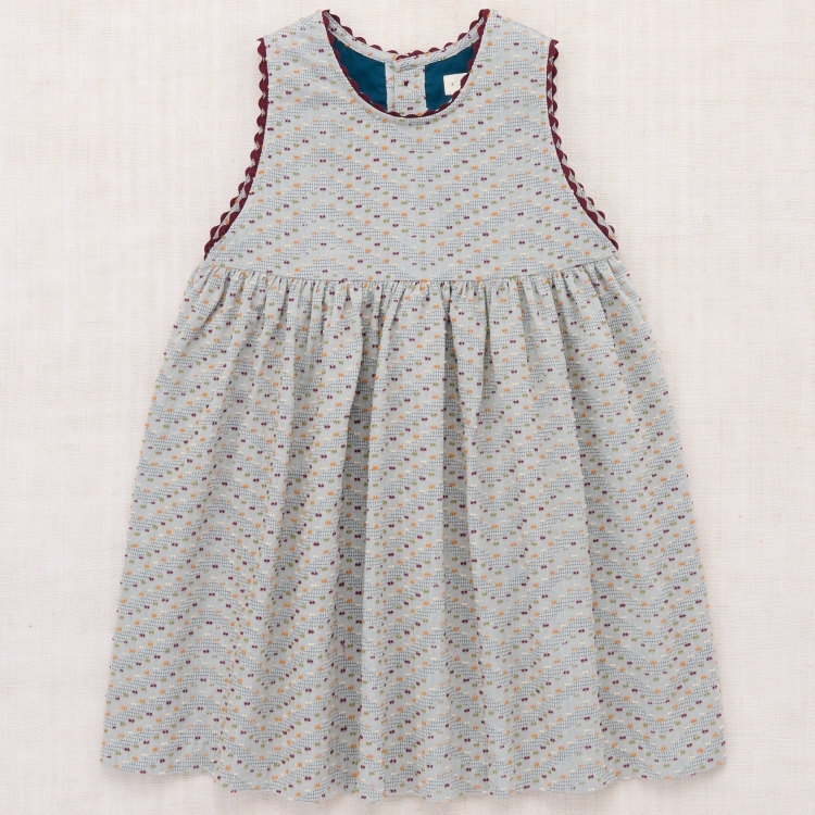 Misha & Puff 立體波點無袖波浪邊洋裝 Mimi Dress - Marine Blue Celebration