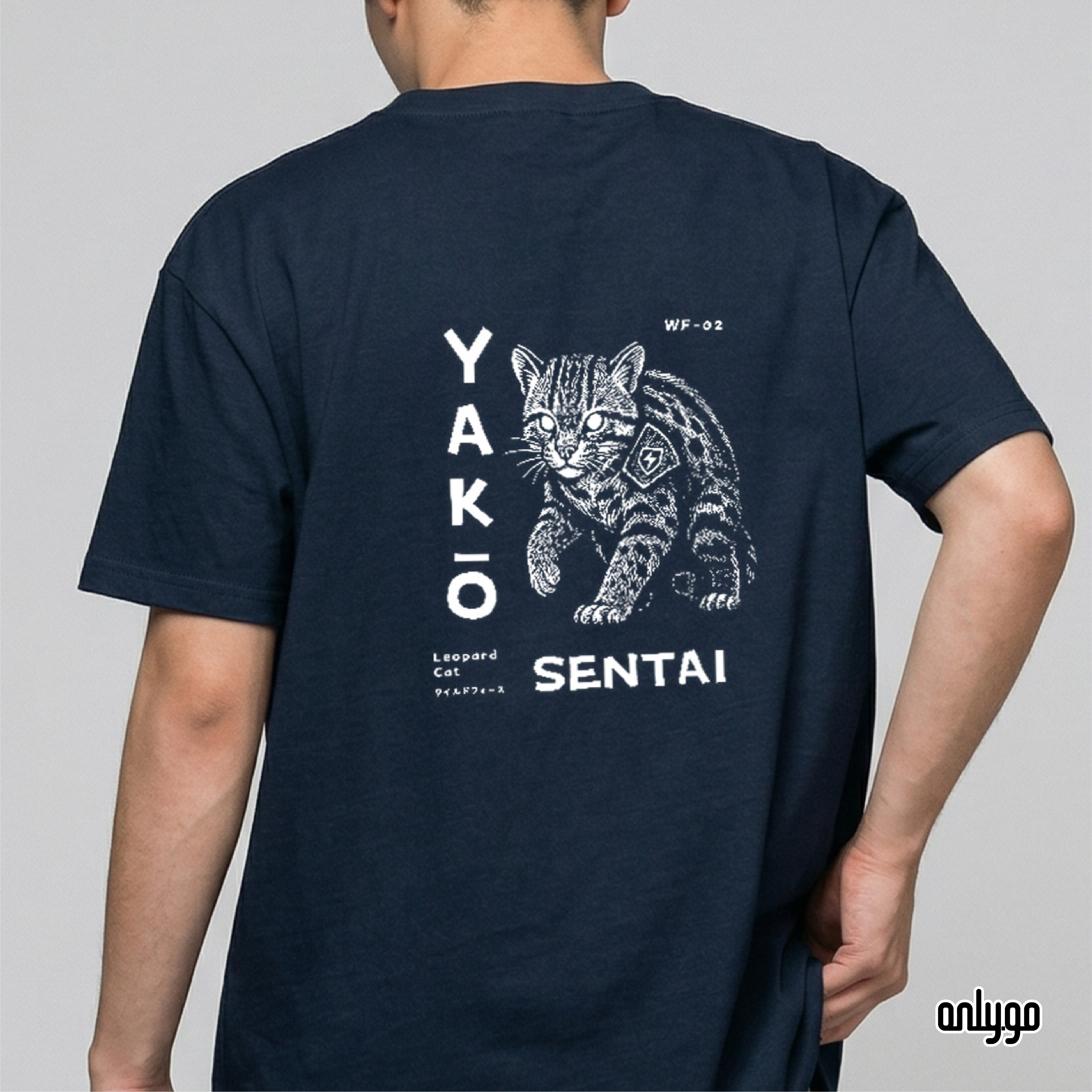 YAKŌ SENTAI｜動物夜光戰隊 UVカット・快適吸汗速乾Tシャツ ― タイワンヤマネコ柄