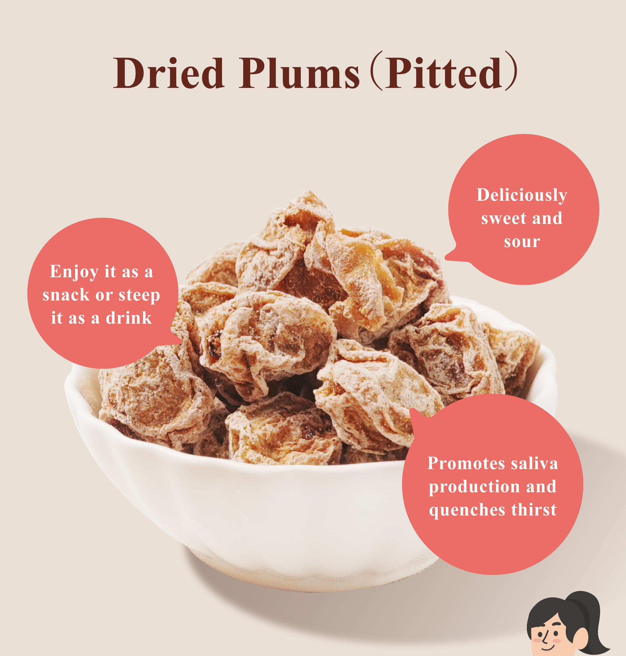 Dengyi Dried Plums（Pitted）Features