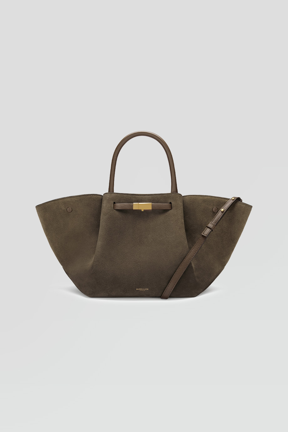 DeMellier｜MIDI NEW YORK 麂皮金釦手提包