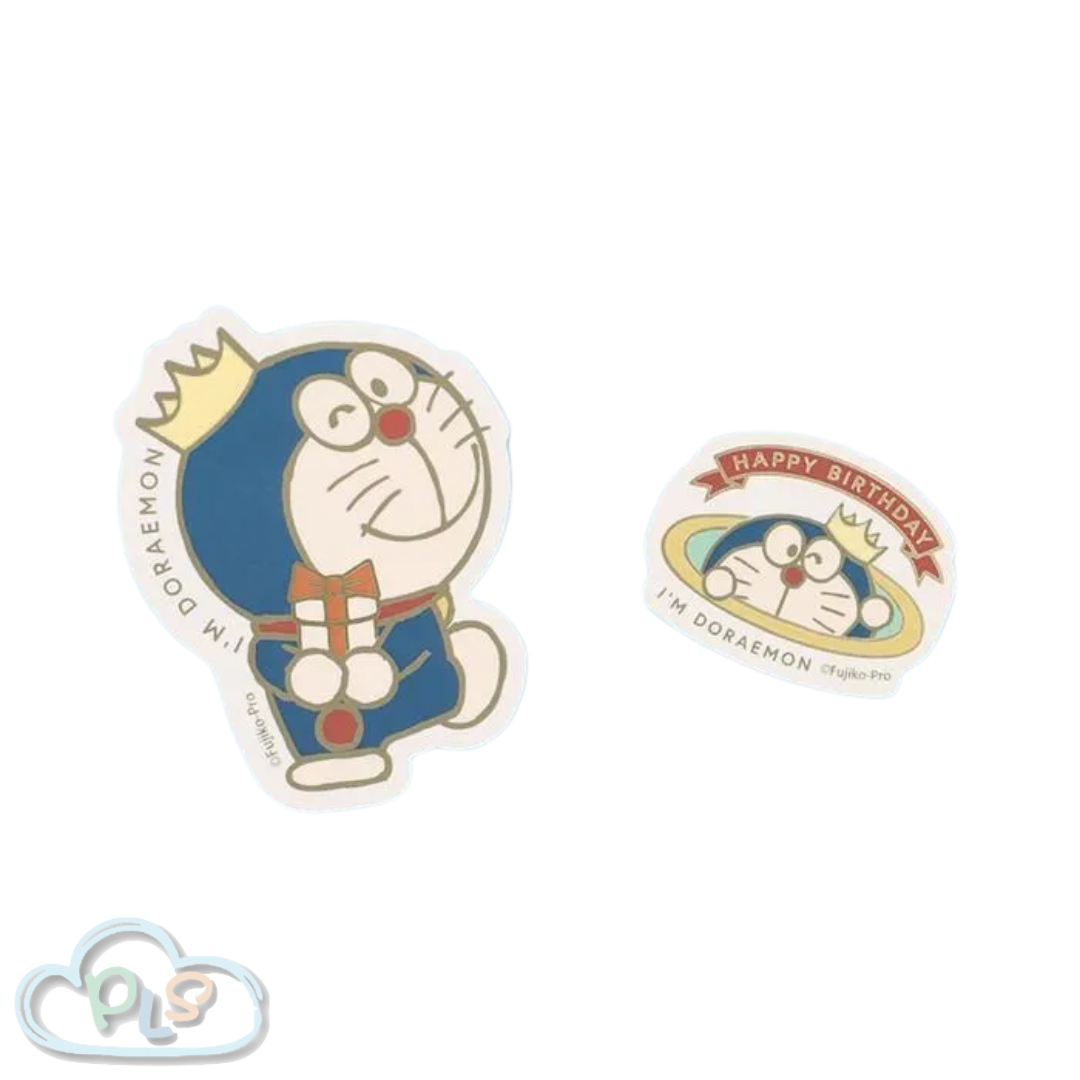 Shaped Sticker Set [Limited To One Per Person] Doraemon'S Birthday Celebration Flowering  #72120-1