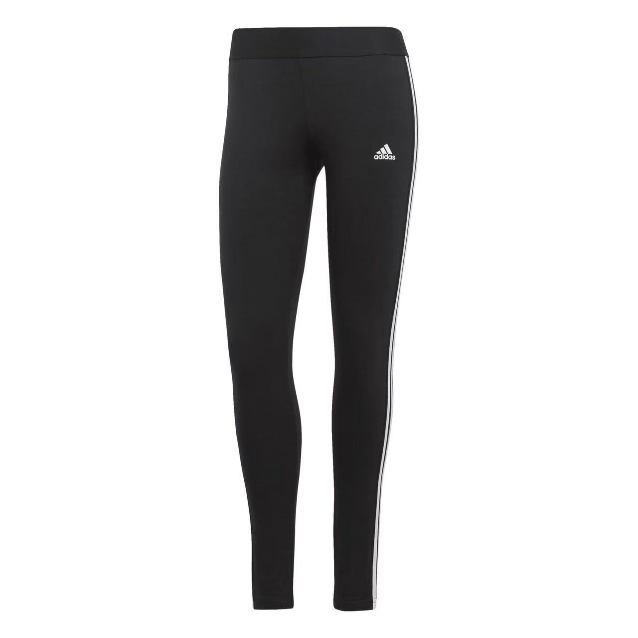【預購】Adidas H082054 Essentials 女裝三條紋緊身褲 (黑色/白條紋)