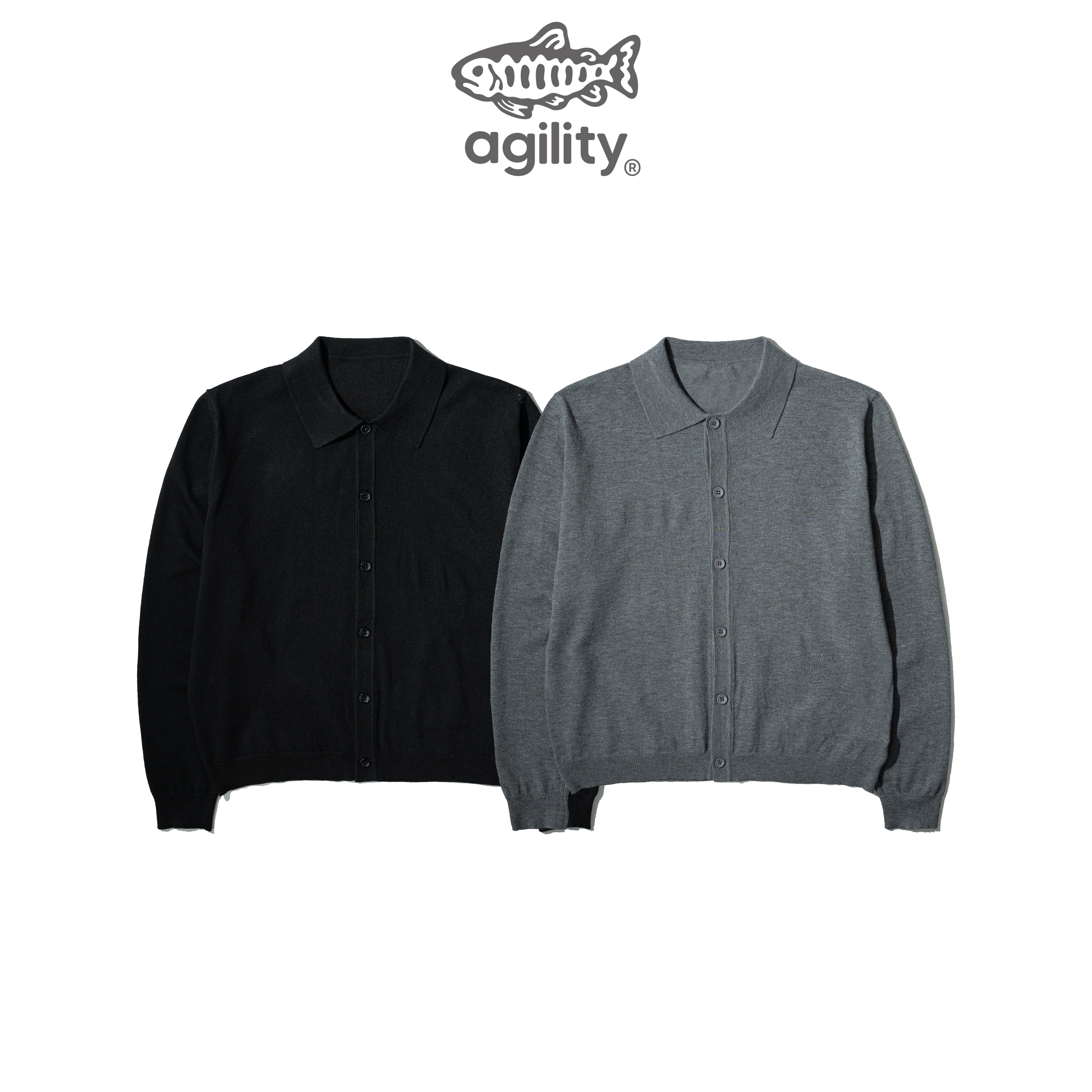 AGILITY Knit LS Shirts 排釦針織 長袖襯衫 [KN8]