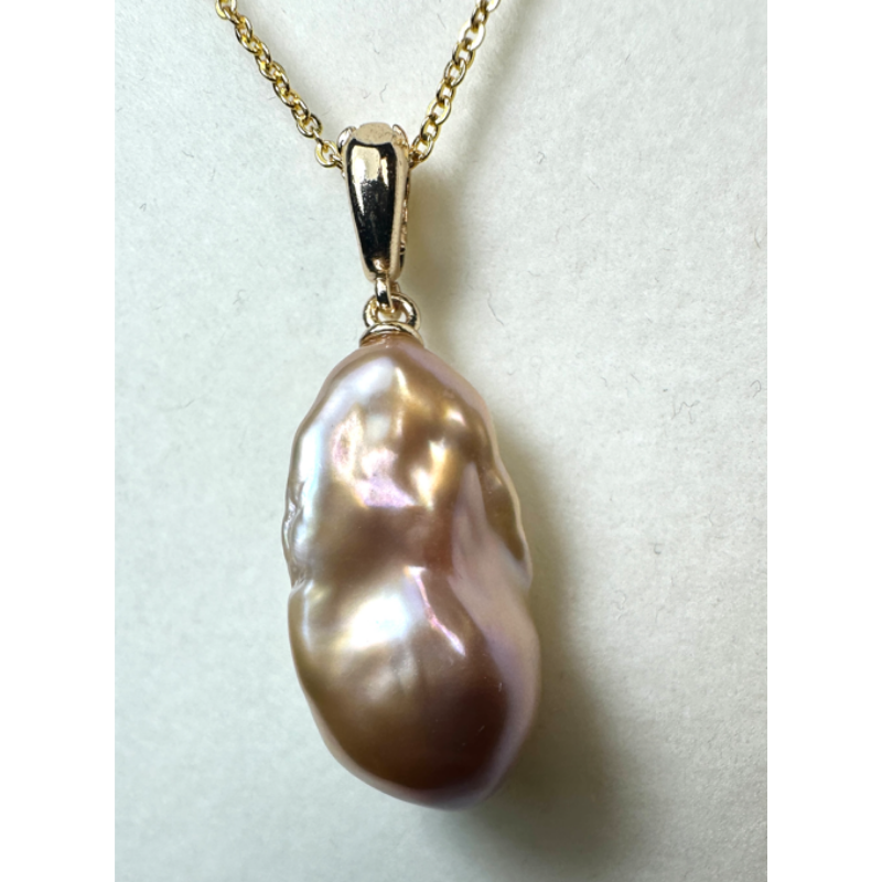 HKAG0821-011 巴洛克頸鏈 (S925鍍金) (S SIZE / 13-25MM) (A11)