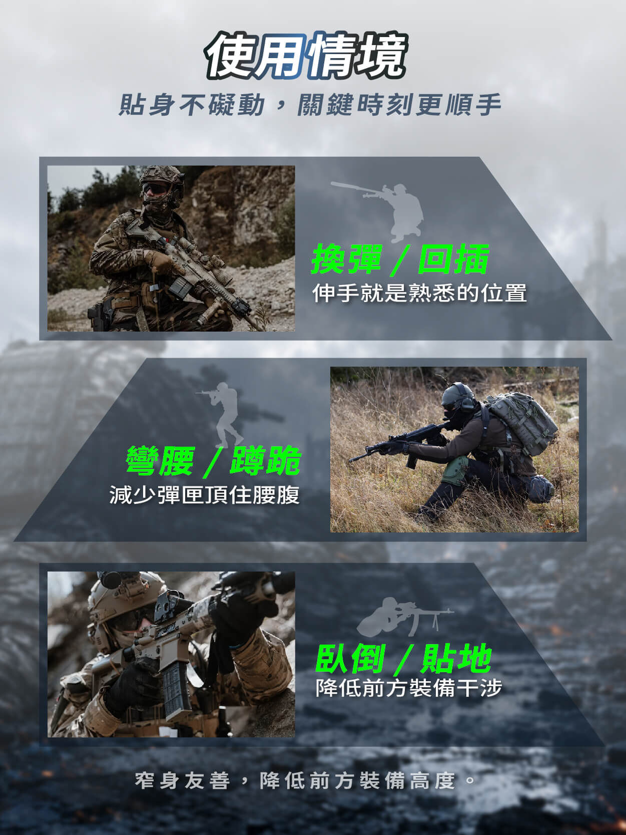 A-TWO 硬式快拔短彈匣袋超低輪廓展示,臥倒射擊不頂肚子、不擋視線,傲骨裝備屋現貨