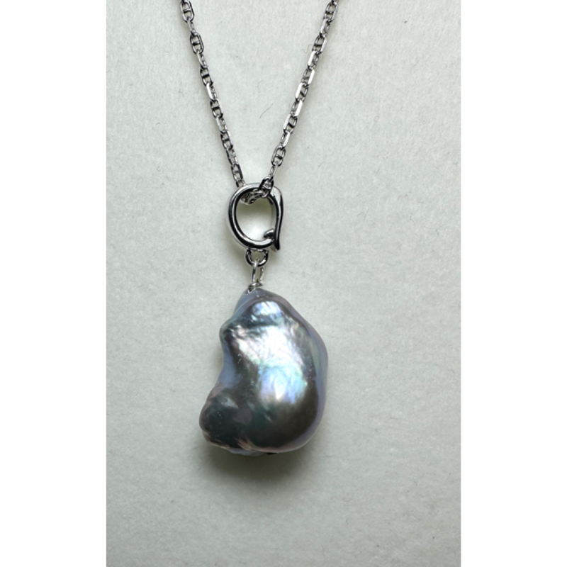 HKAG0821-051 巴洛克頸鏈 (S925銀) (S SIZE / 11-17MM) (A51)