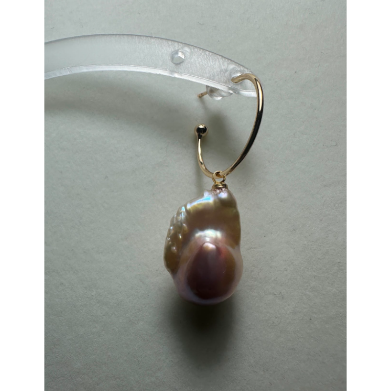 HKAG0821-059 巴洛克耳環/吊咀兩用 [單隻] (合金鍍金) (M SIZE / 15-20MM) (A59)