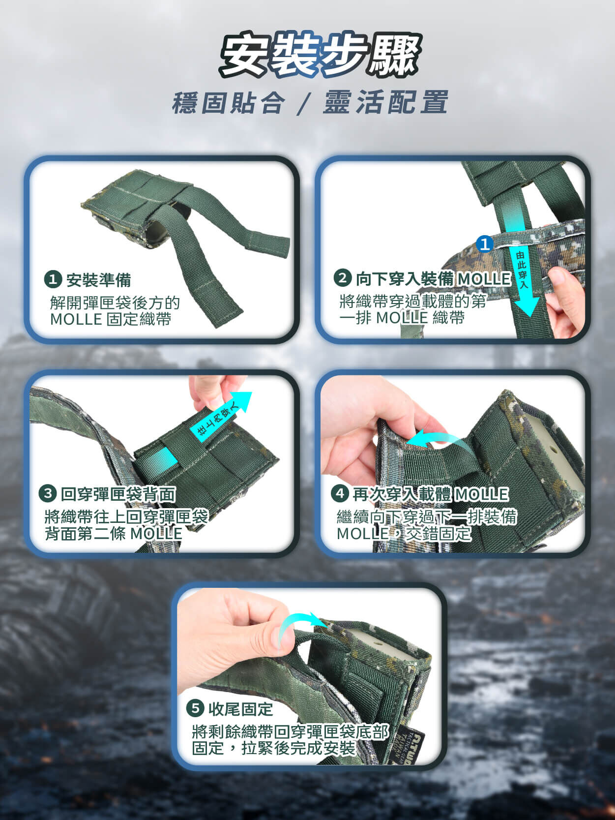 A-TWO 硬式快拔短彈匣袋超低輪廓展示,臥倒射擊不頂肚子、不擋視線,傲骨裝備屋現貨