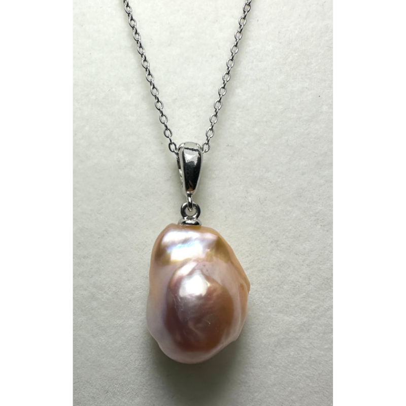 HKAG0821-064 巴洛克頸鏈 (S925銀) (S SIZE / 14-19MM) (A64)