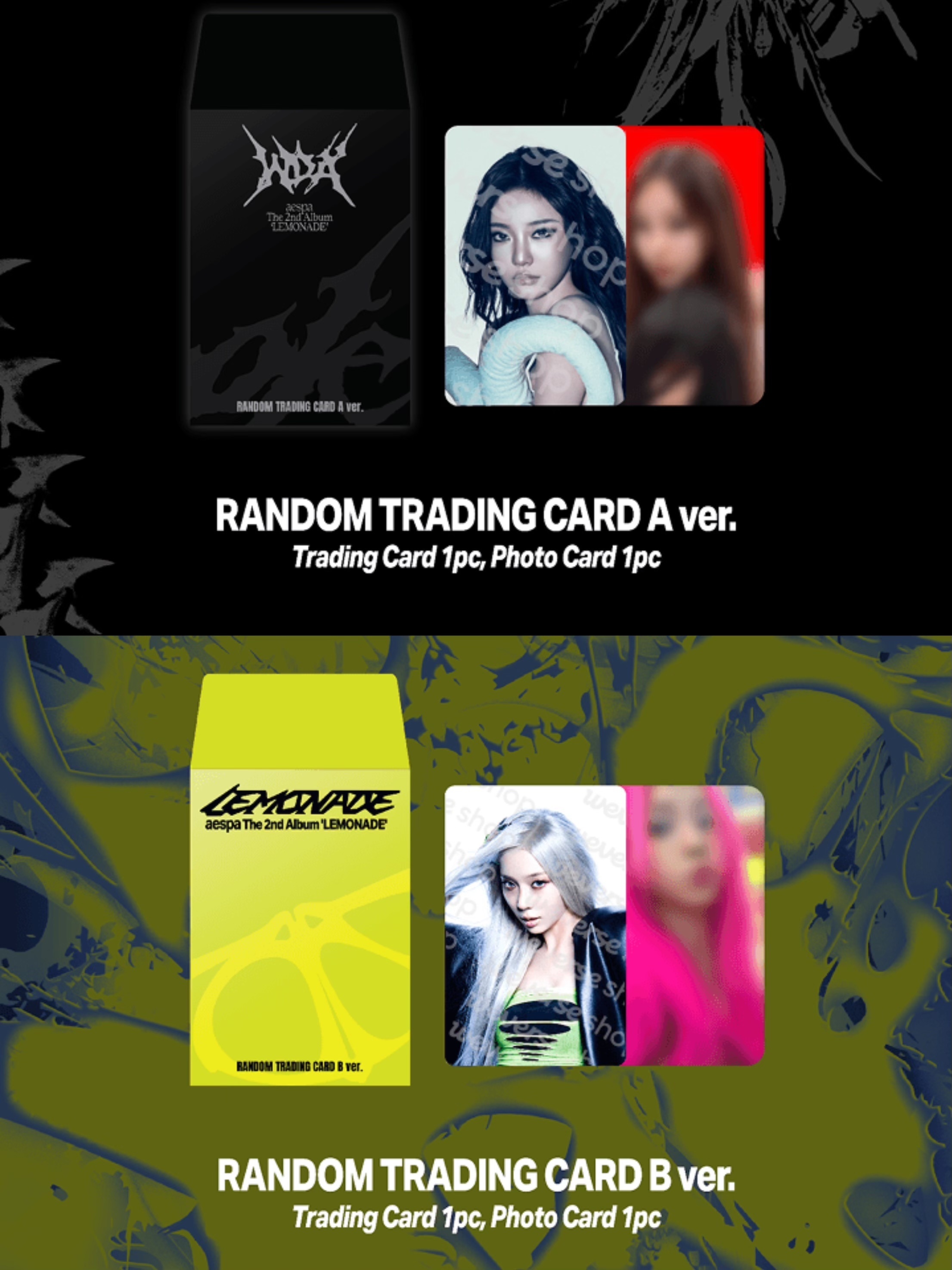 Aespa Lemonade random trading card