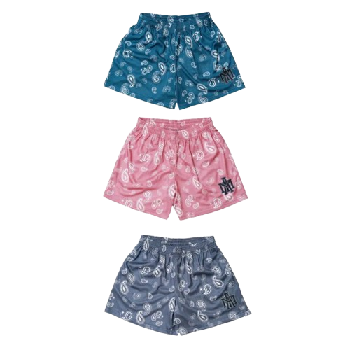 MTA Paisley Pattern Short 變形蟲單層網布短褲 MT25P006