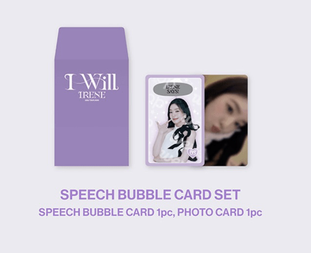 Irene I-will Asia tour random trading card