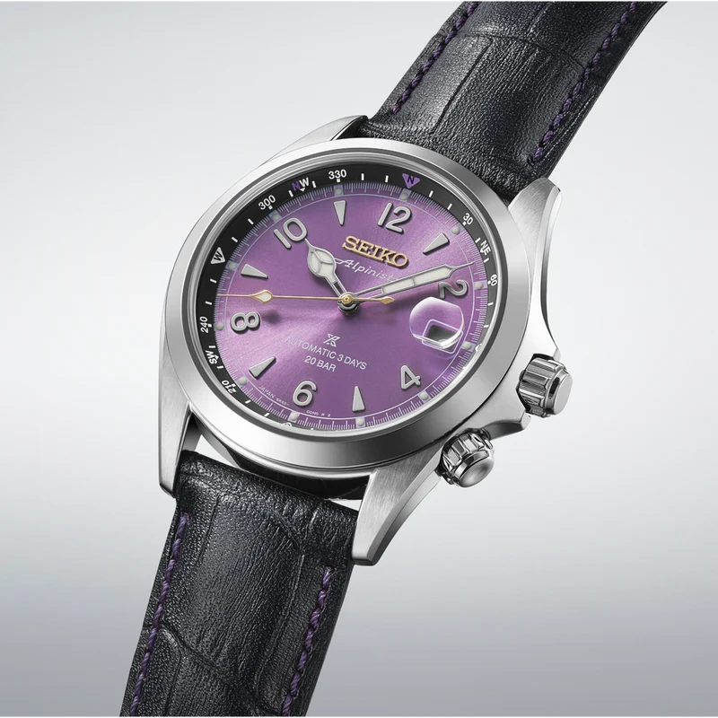 萬年鐘錶 - SEIKO Prospex  x Alpinist 145 週年紀念江戶紫機械皮革款男錶  HBC006J1 / 6R55-00Y0P 錶徑39.5MM