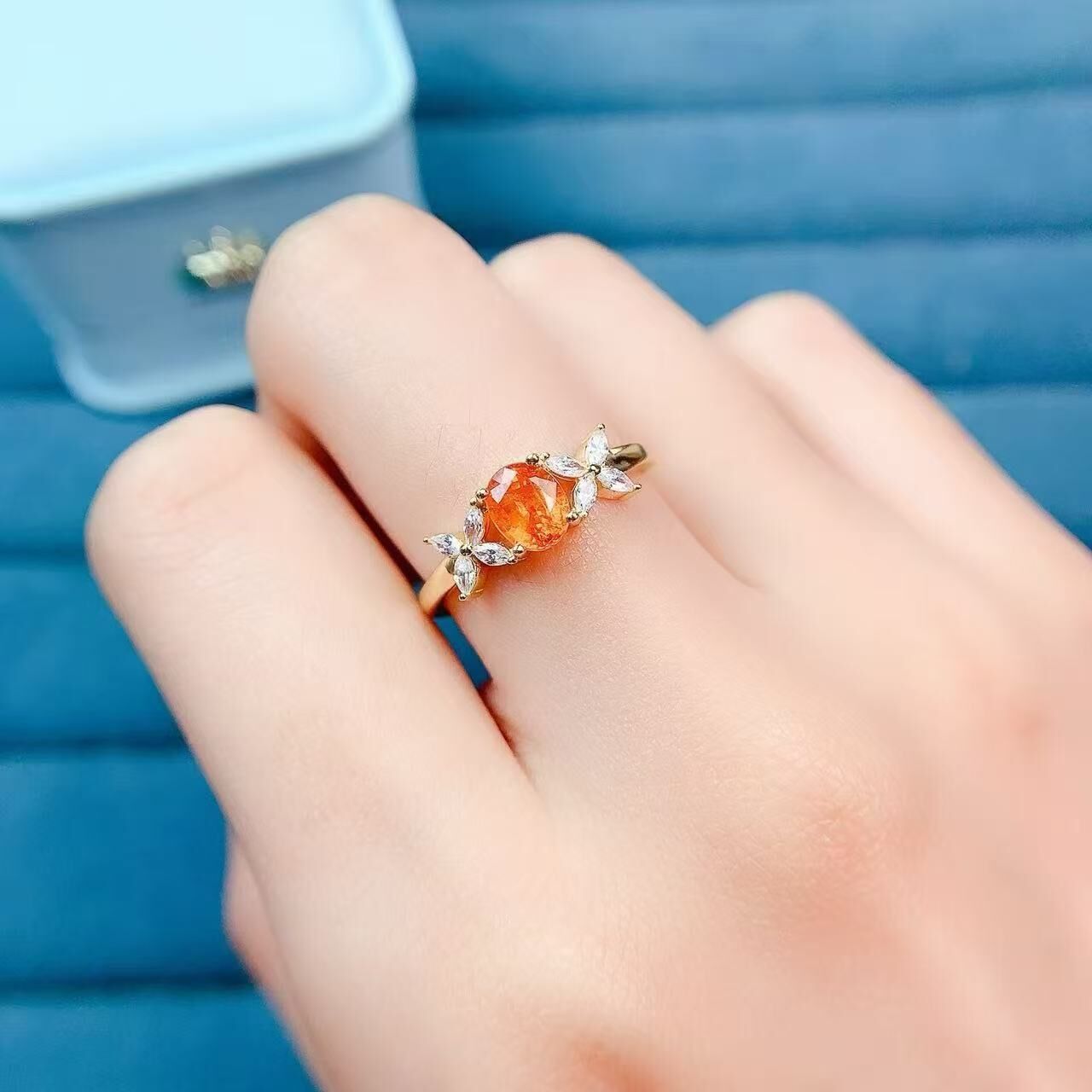 芬達石戒指925銀
