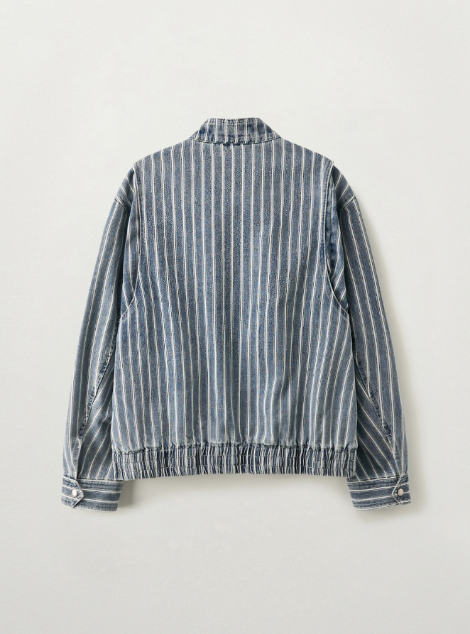 【預購】SATUR ZKR082004 男裝拉鏈夾克外套 (藍色)