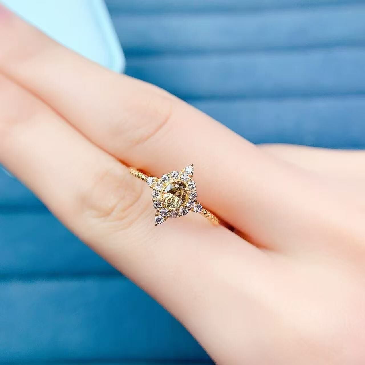 金綠寶戒指0.44ct