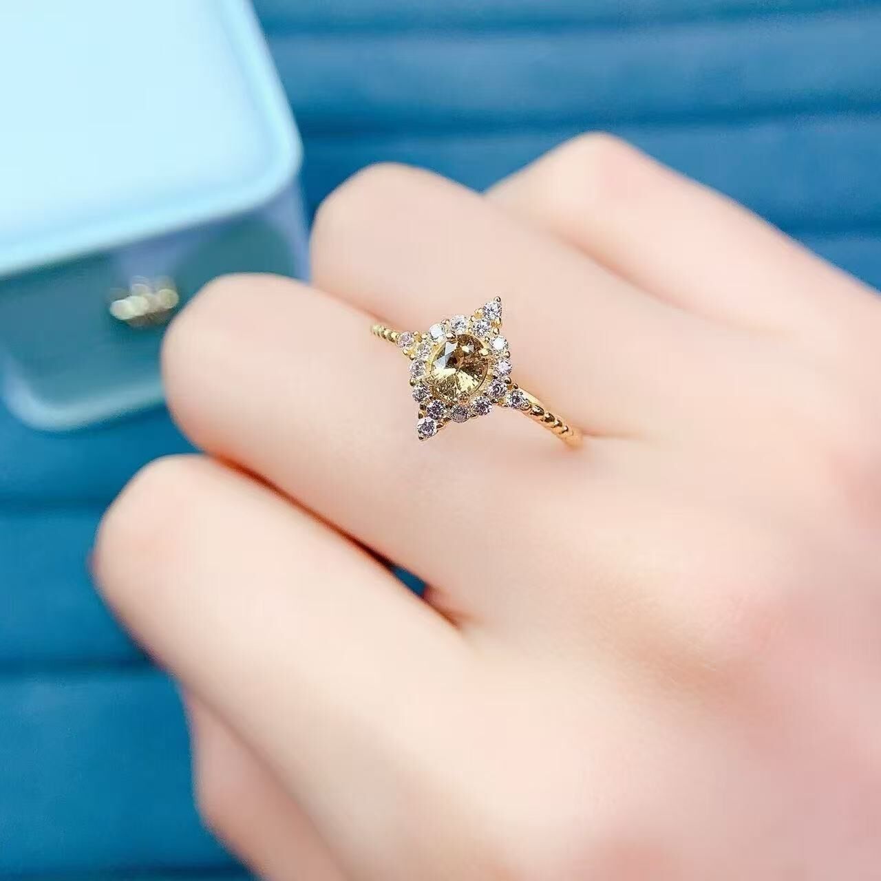 金綠寶戒指0.44ct