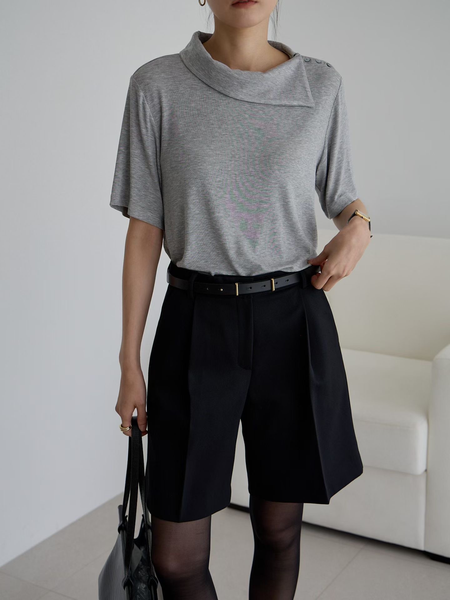 AB2695 Asy Collar Top