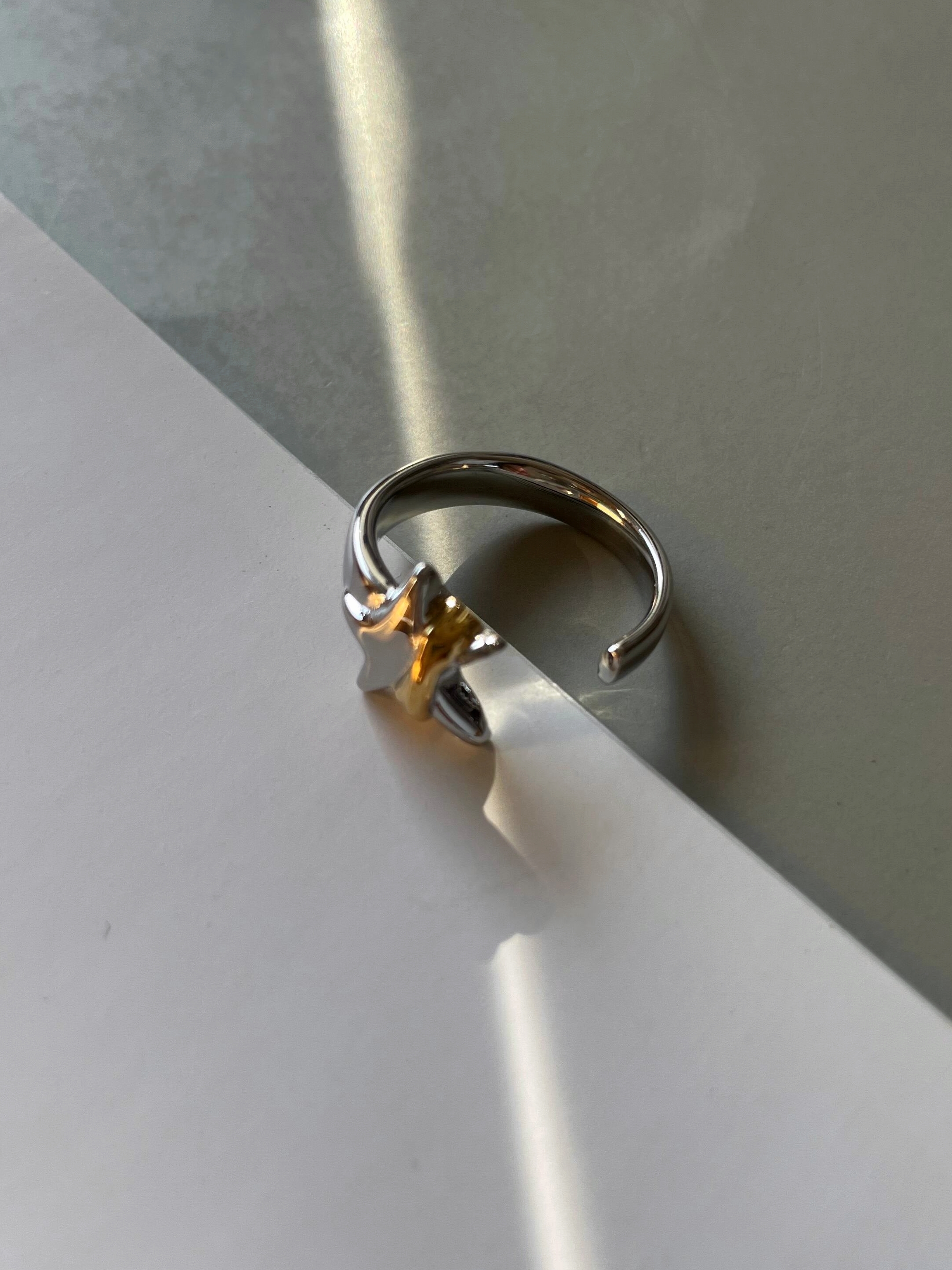 original bicolor star ring