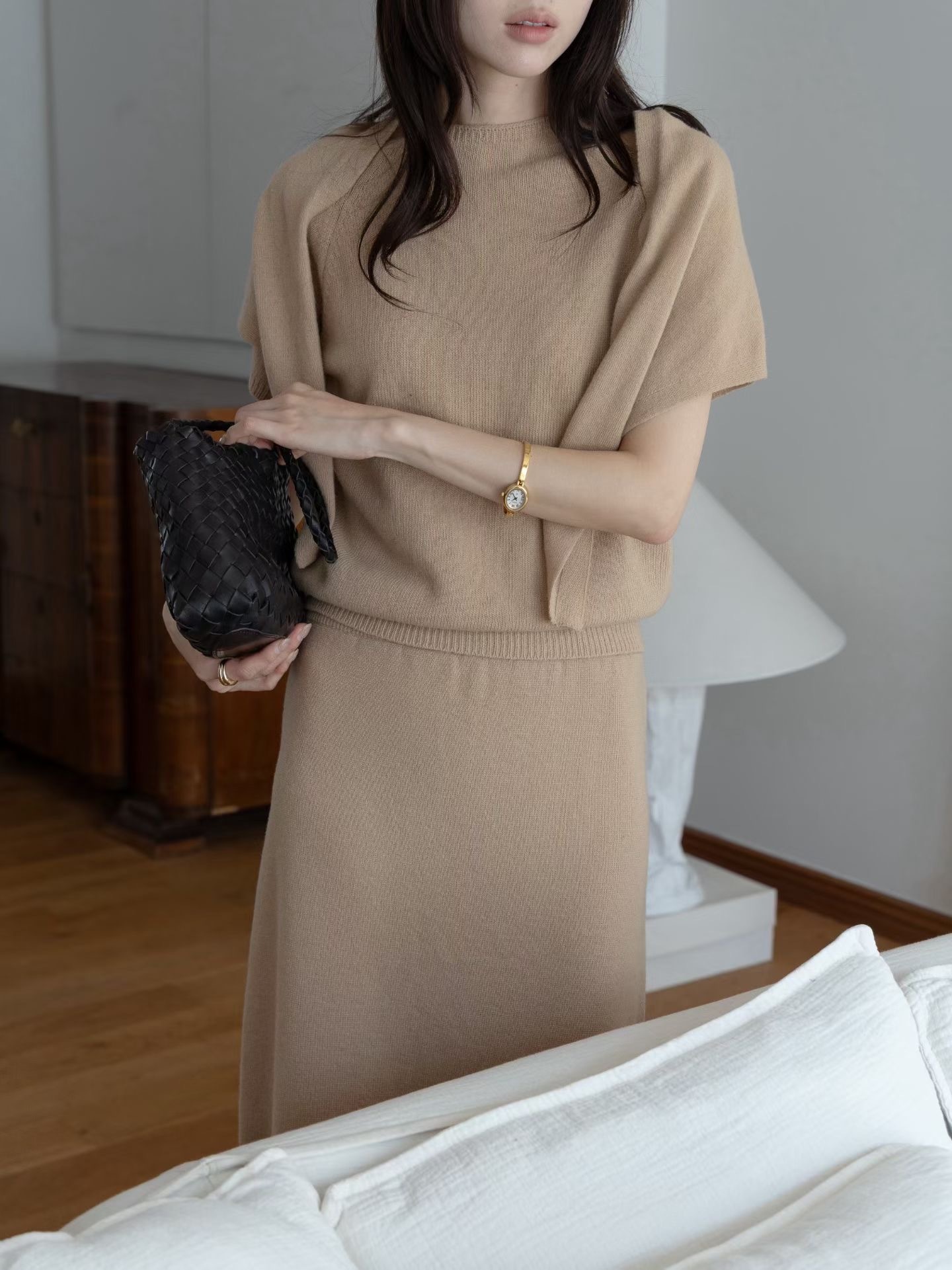 AB26101 Fine wool Mock Knit