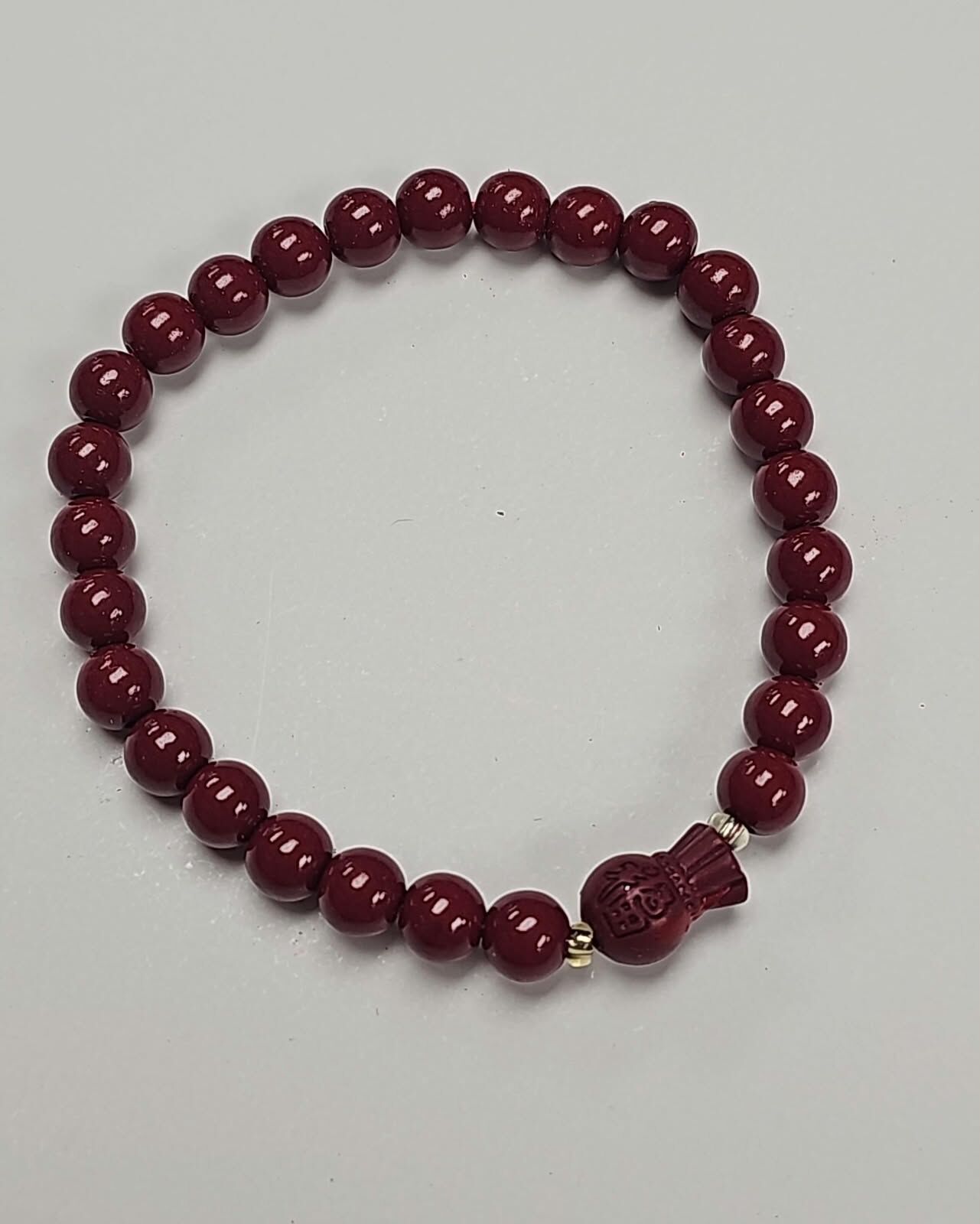 0601ST142-STOCK-MISC-手信飾品-代代有錢硃砂手串 (P79)