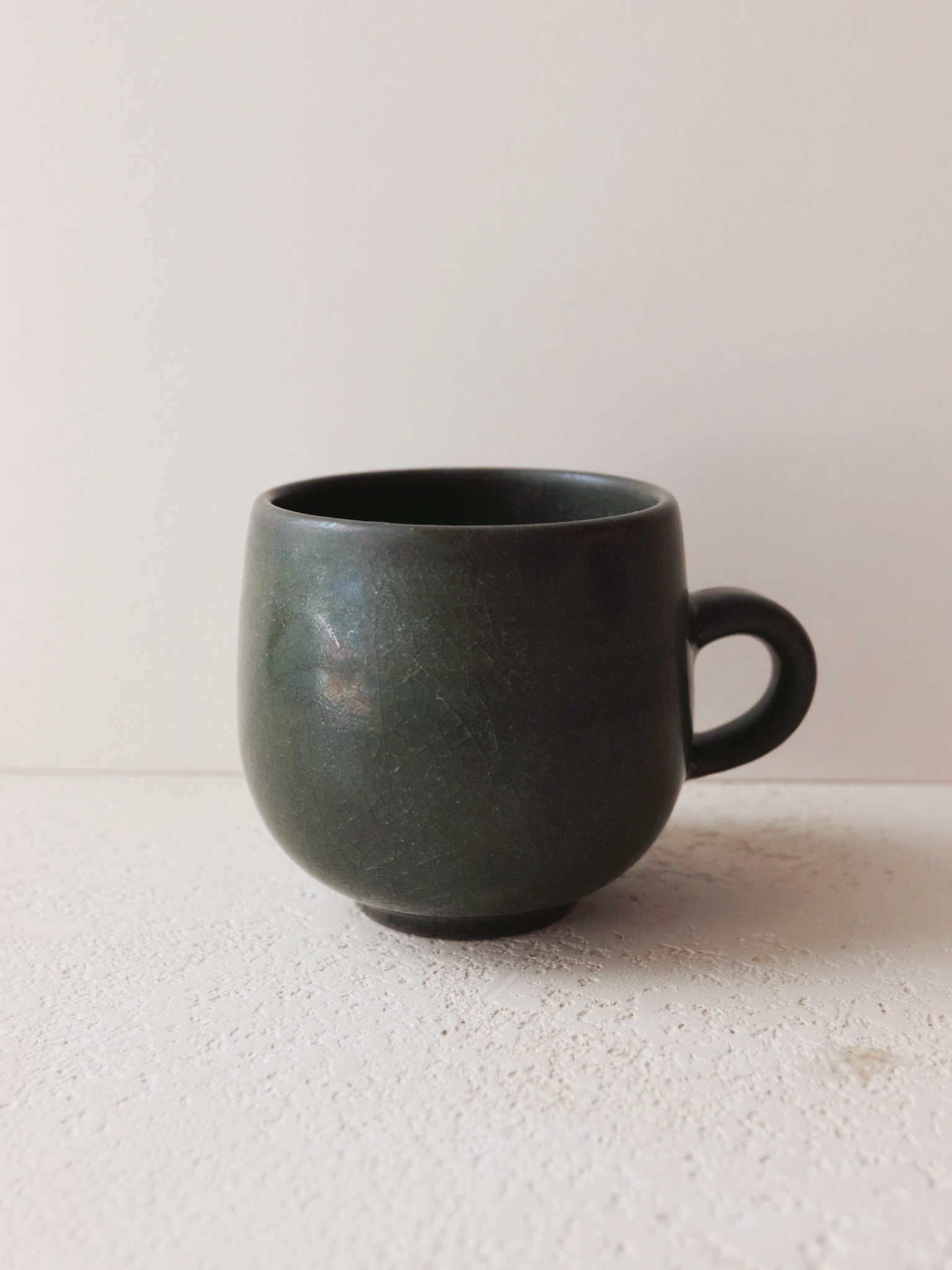 陶工房 三寿 黑釉 咖啡杯