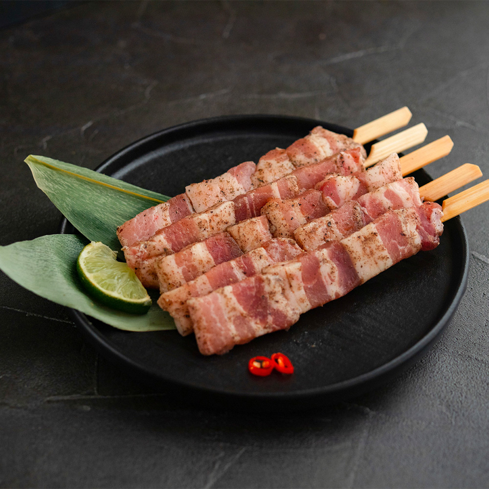 國產五花豬肉串 - 5串